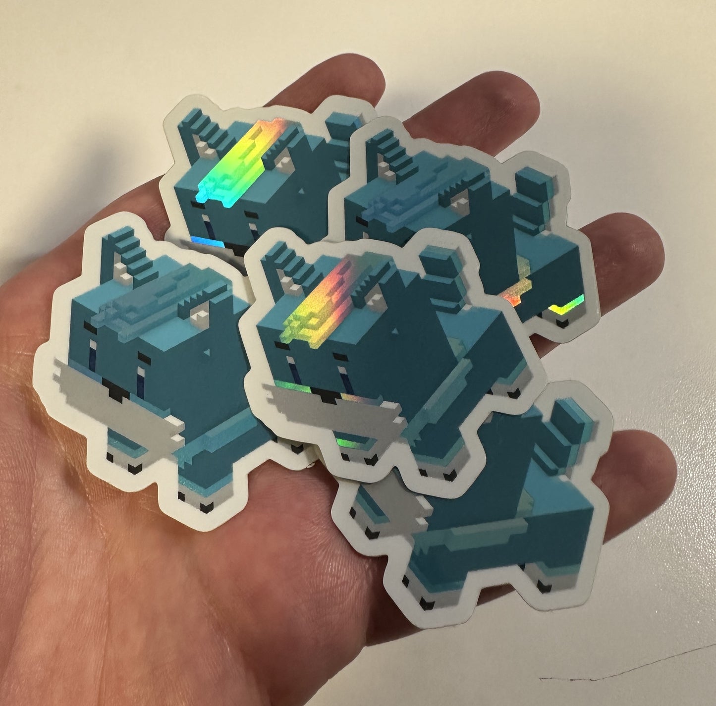 Nitro Cubey Holographic Stickers (5 Pack)